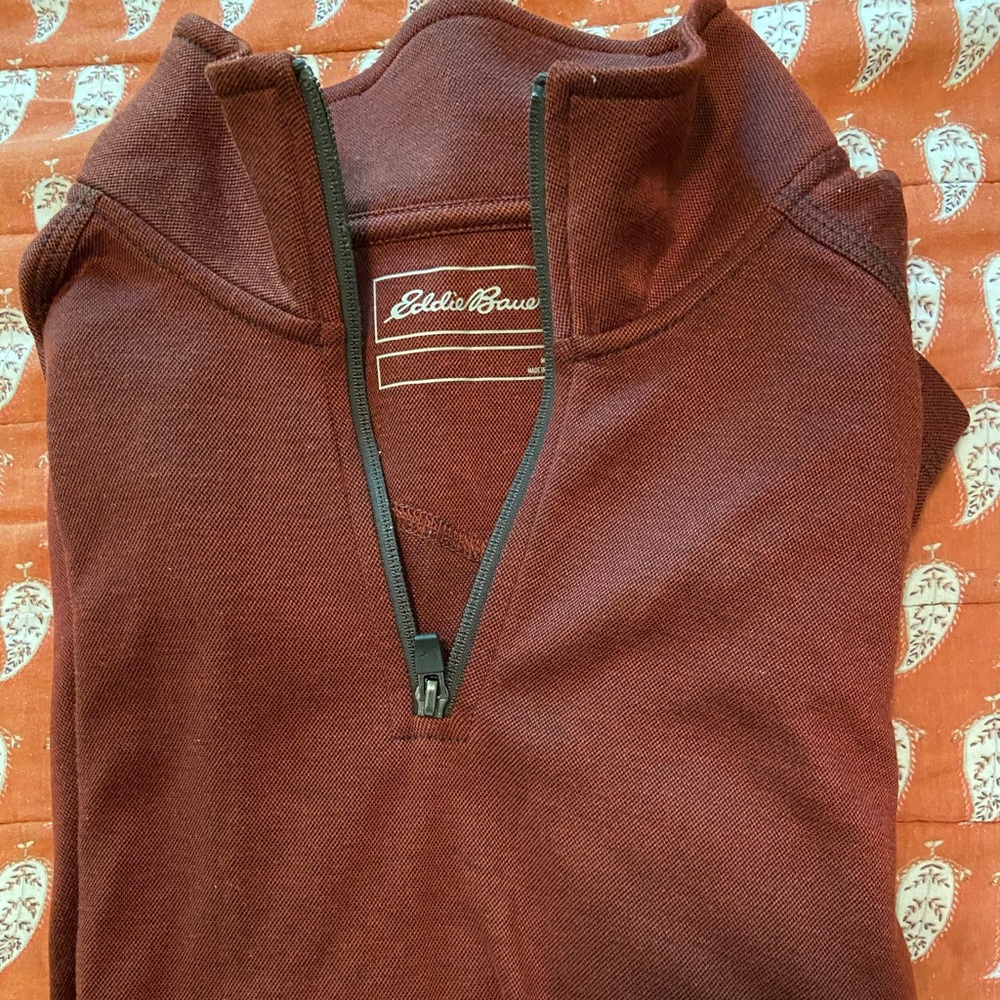 Red Eddie Bauer Quarter Zip 🤩